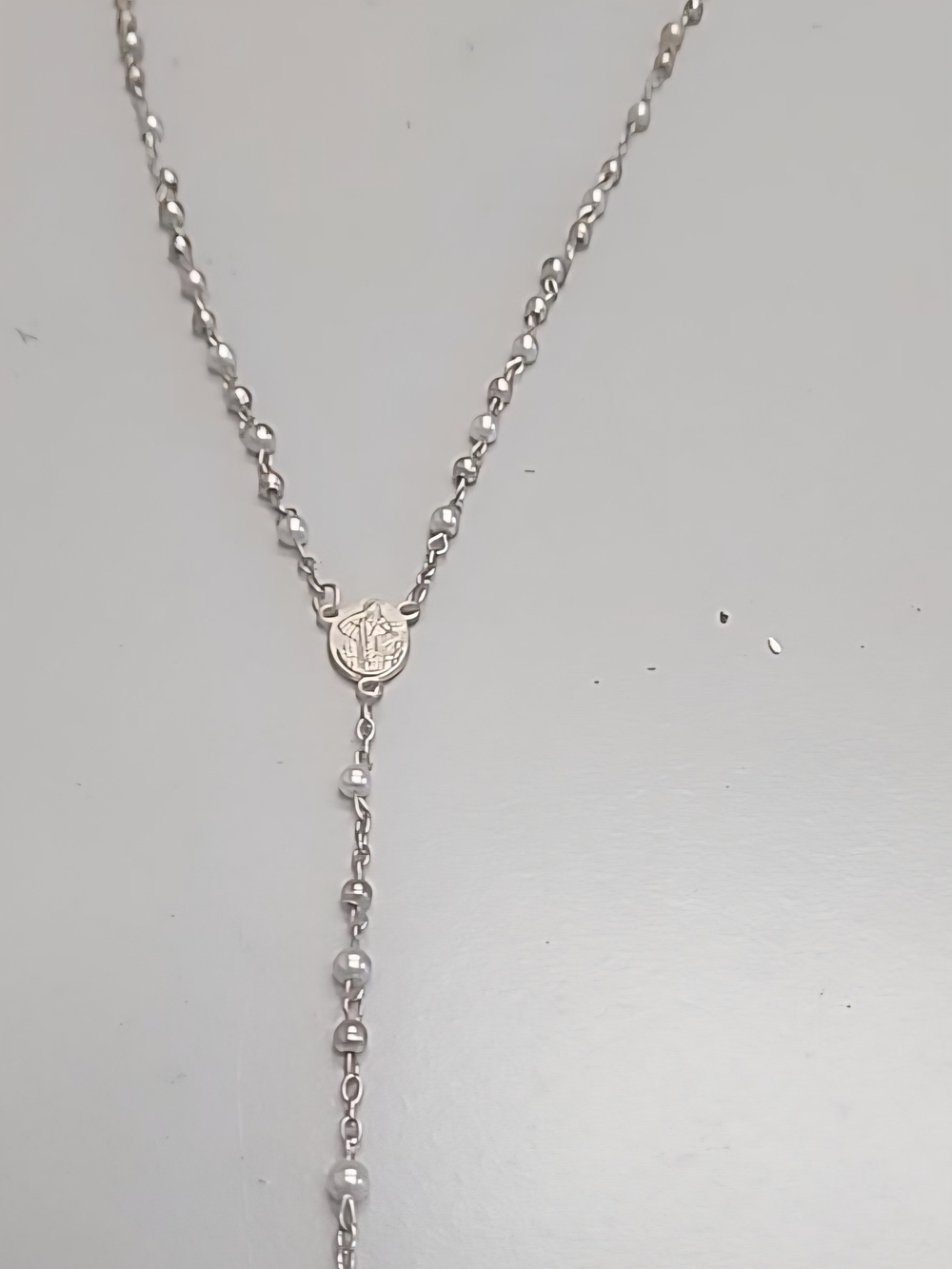 Vintage Medjugorje (Međugorje) Catholic Rosary – Pearl-Style Beads & Virgin Mary